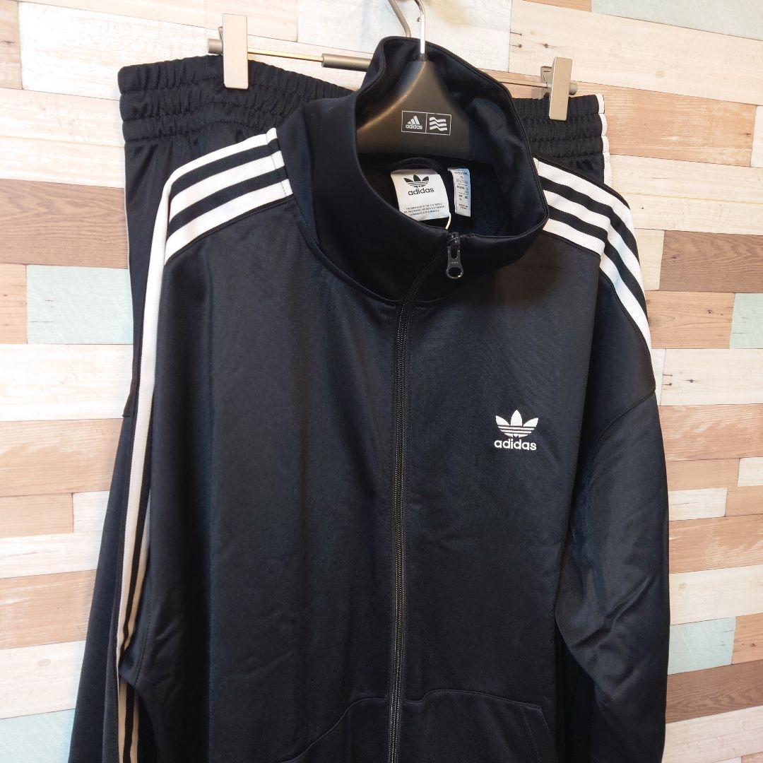 新品 adidas オリジナルス トラックジャケット セットアップ ブラック