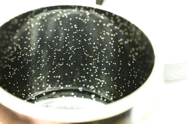 塗師　林勝　黒　大棗　墨絵　波千鳥　内銀平目　茶道具　二重箱　美品