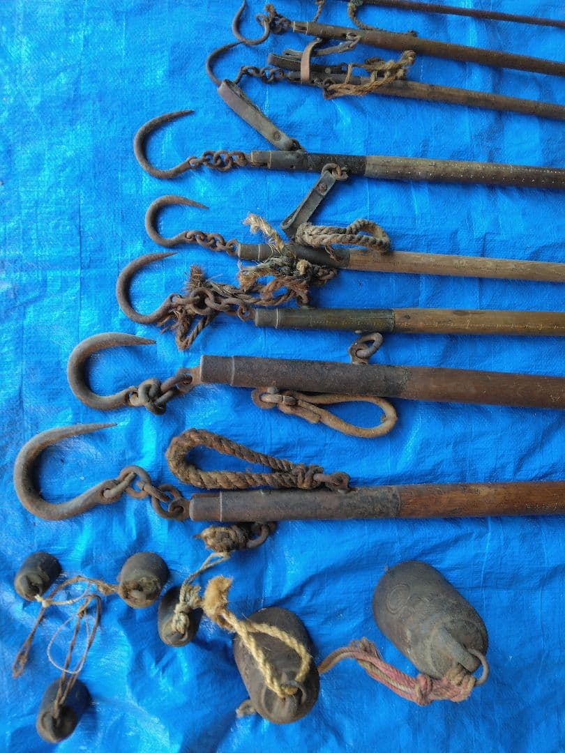 竿秤　棒秤　分銅秤　棒天秤　古民具　古道具　引き取り限定