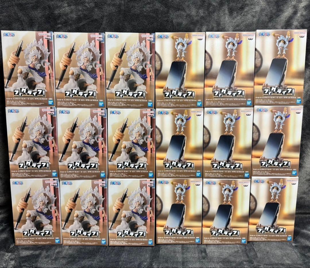 ワンピース フィグライフ ルフィ ギア5 フィギュア 18個 セット まとめ売り