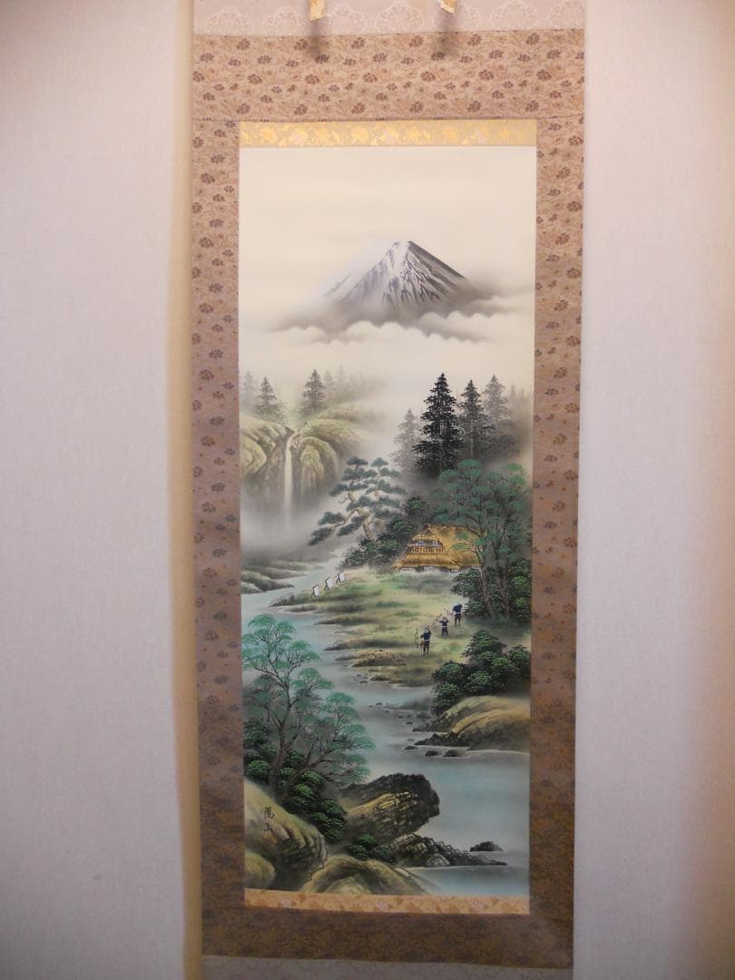 掛け軸 池田陽山 大三元 絹本 希少 軸装 茶道具 掛軸 美品 です。