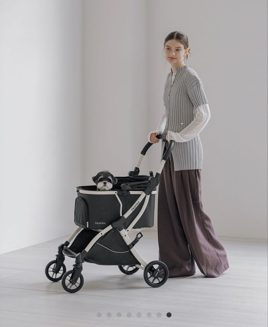 『美品』likalika ペットカート ブラック