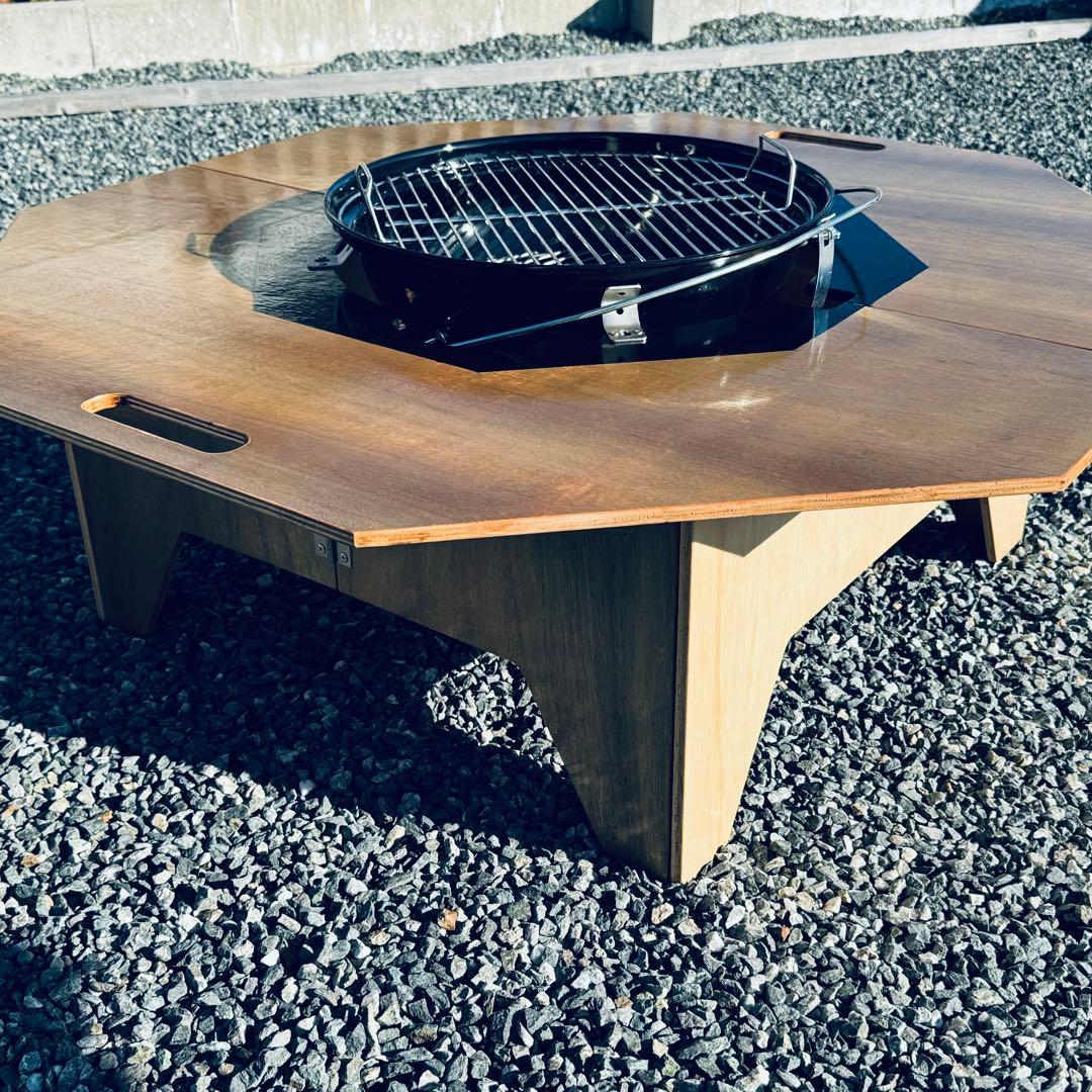 オクタゴンテーブル ※ウェーバーコンロ　ジャンボジョー47cm用　ヘキサテーブル