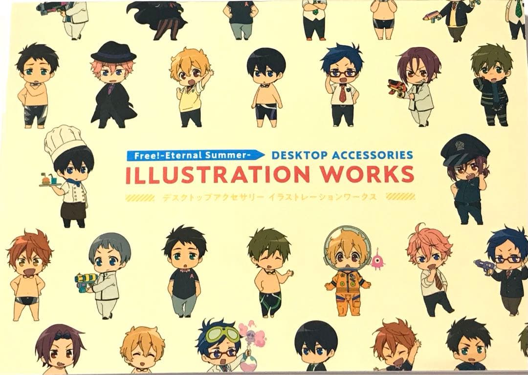 Free!ES デスクトップアクセサリーイラスト冊子本 七瀬遙 松岡凛 鴫野貴澄