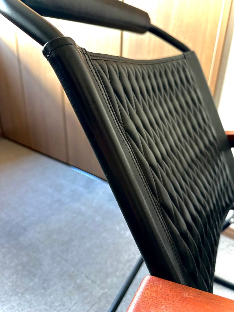 BACKDROP LEATHERSロッキングチェア ブラックフレーム