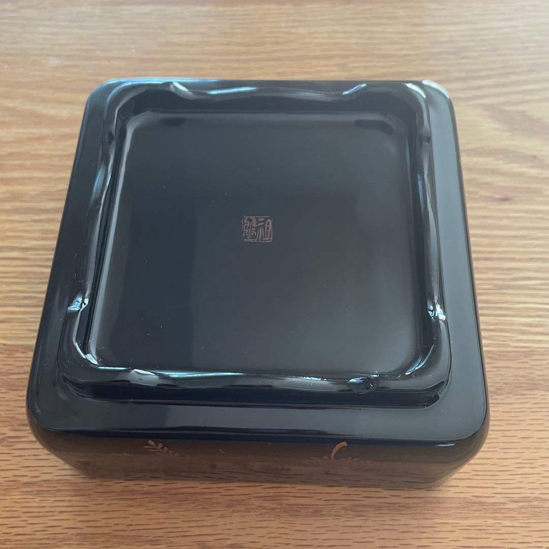 【未使用】祖雅堂 会津白木屋漆器店謹製•2段小重 12×12 •多用途•和モダン