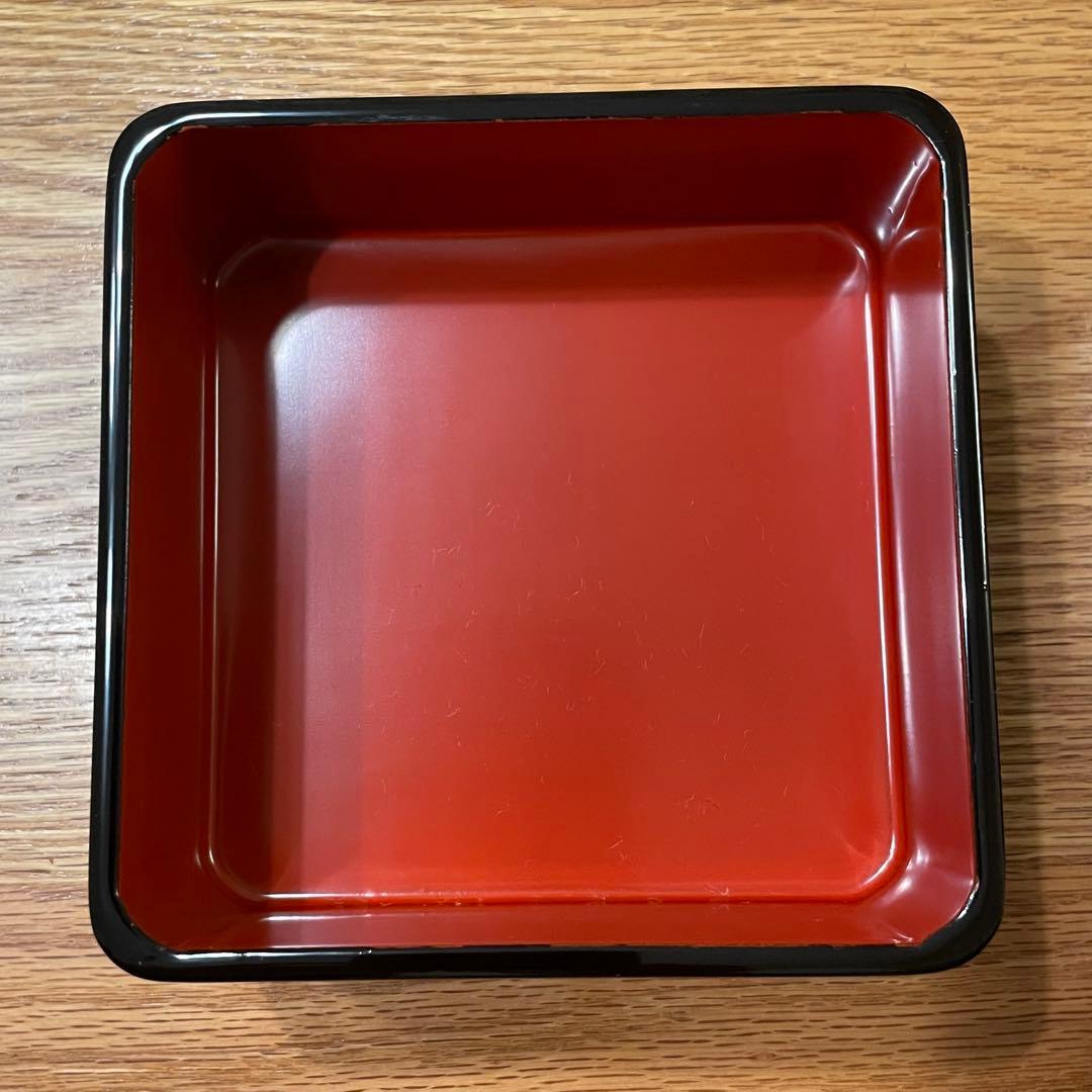 【未使用】祖雅堂 会津白木屋漆器店謹製•2段小重 12×12 •多用途•和モダン