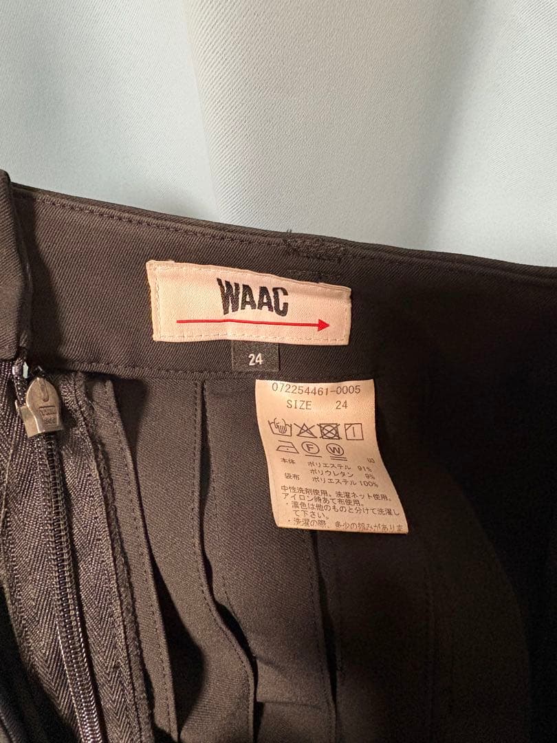 WAAC ブラック プリーツスカート 24