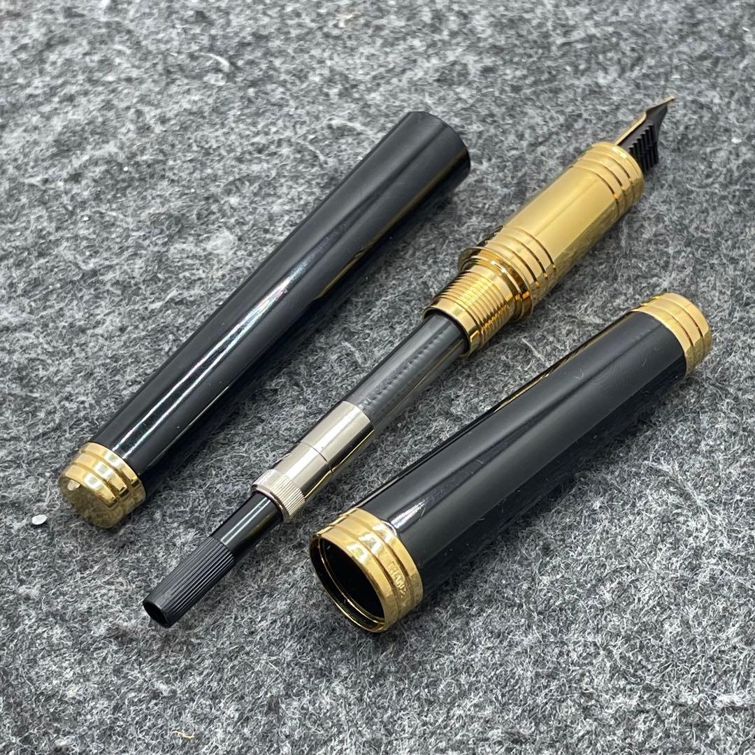 PE1167□パーカー プリミエ 万年筆 ブラックラッカー 箱付き 18K