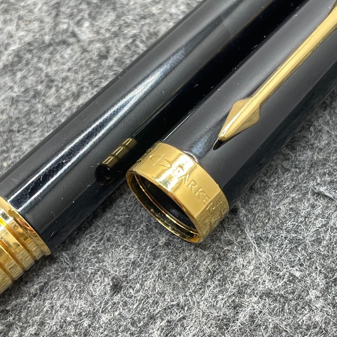 PE1167□パーカー プリミエ 万年筆 ブラックラッカー 箱付き 18K