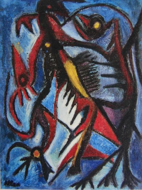 ジャン・ミシェル・アトラン、絵画２、希少画集画、新品高級額・額装付