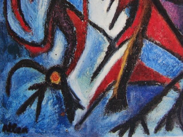 ジャン・ミシェル・アトラン、絵画２、希少画集画、新品高級額・額装付