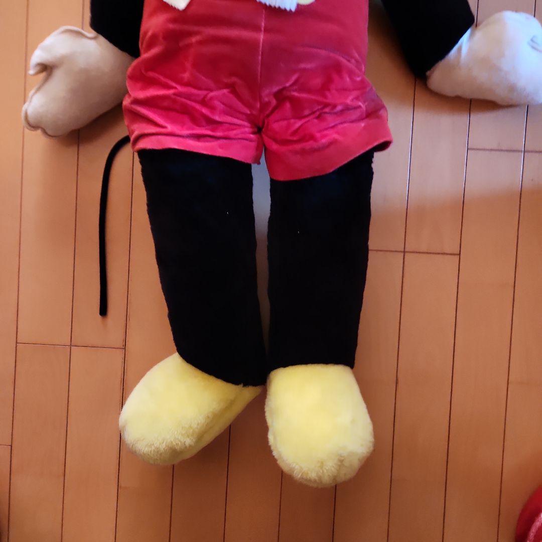 ヴィンテージミッキーマウスぬいぐるみ　特大サイズ　アメリカ製 手作りぬいぐるみ