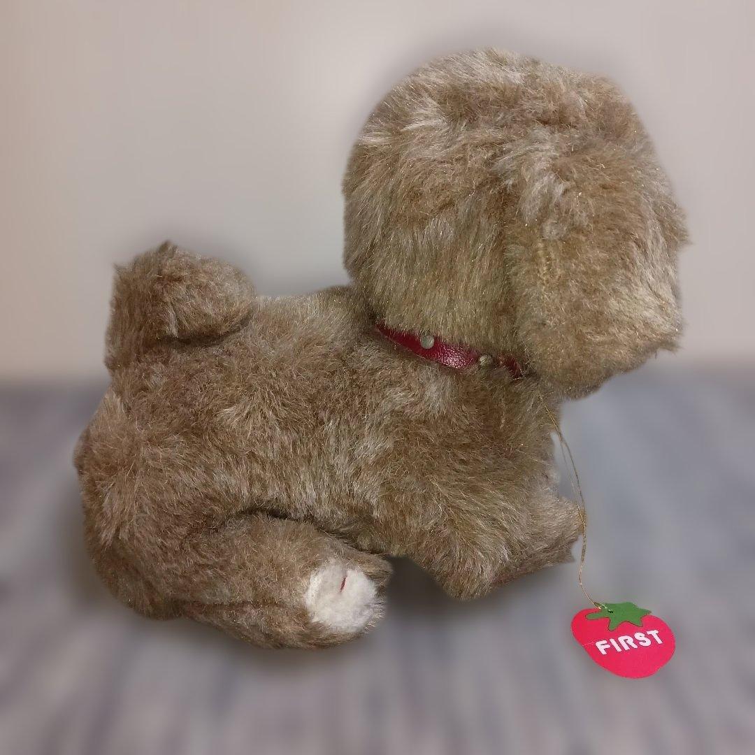 レトロ　ファースト社　仔犬の花ちゃん　ぬいぐるみ　犬　イヌ