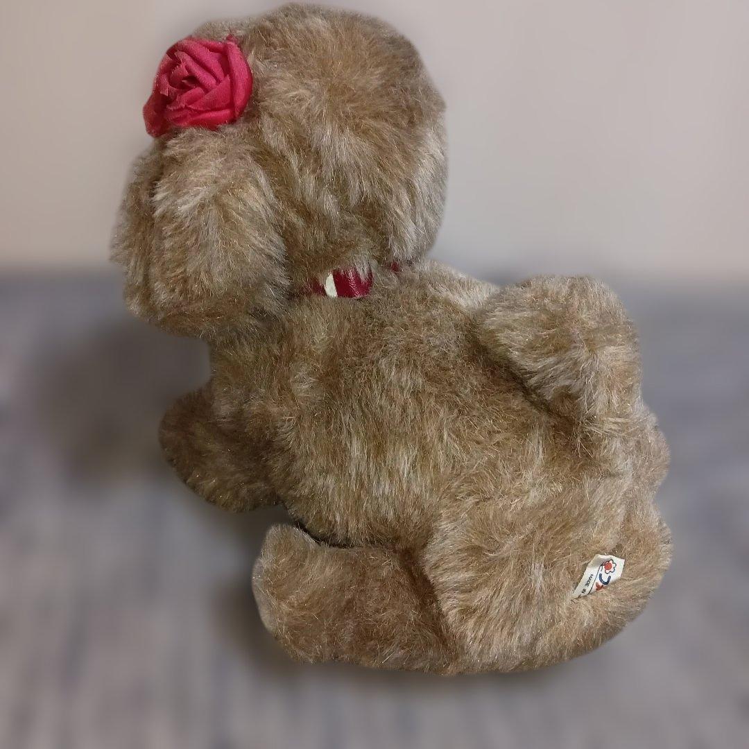 レトロ　ファースト社　仔犬の花ちゃん　ぬいぐるみ　犬　イヌ