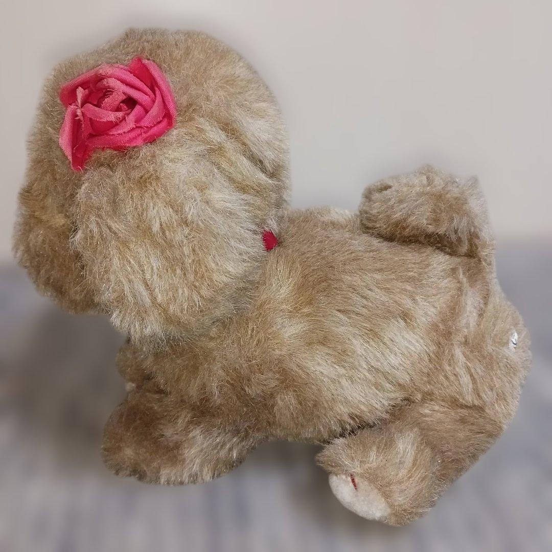 レトロ　ファースト社　仔犬の花ちゃん　ぬいぐるみ　犬　イヌ