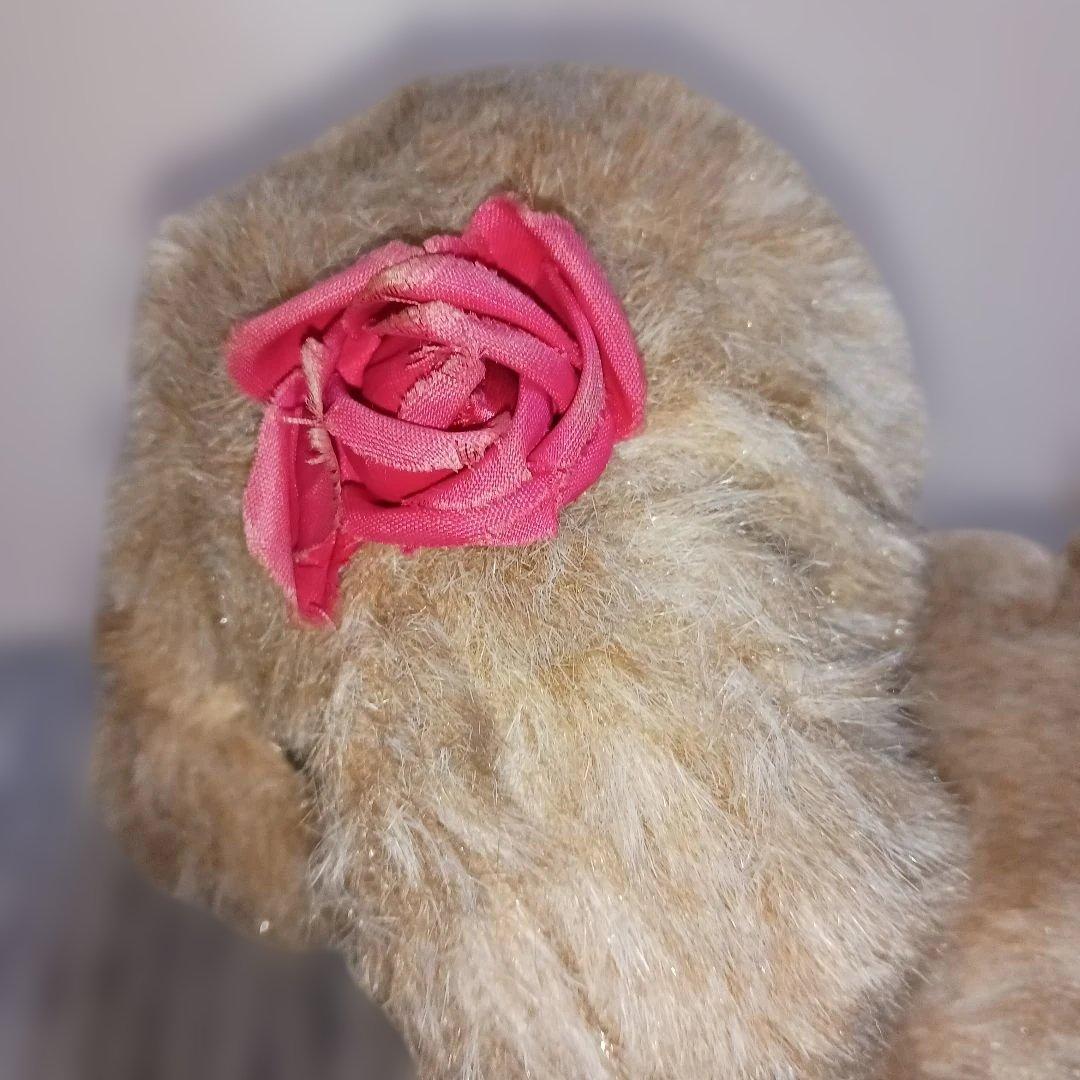 レトロ　ファースト社　仔犬の花ちゃん　ぬいぐるみ　犬　イヌ