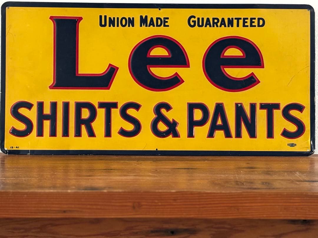 1930's～1940's Lee ADVERTISING SIGN 看板