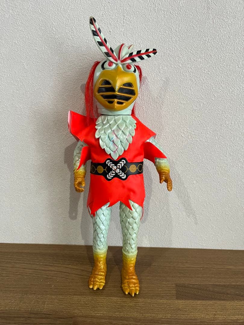 【希少 当時物】変身忍者 嵐 面取れ ソフビ バンダイ 昭和レトロ