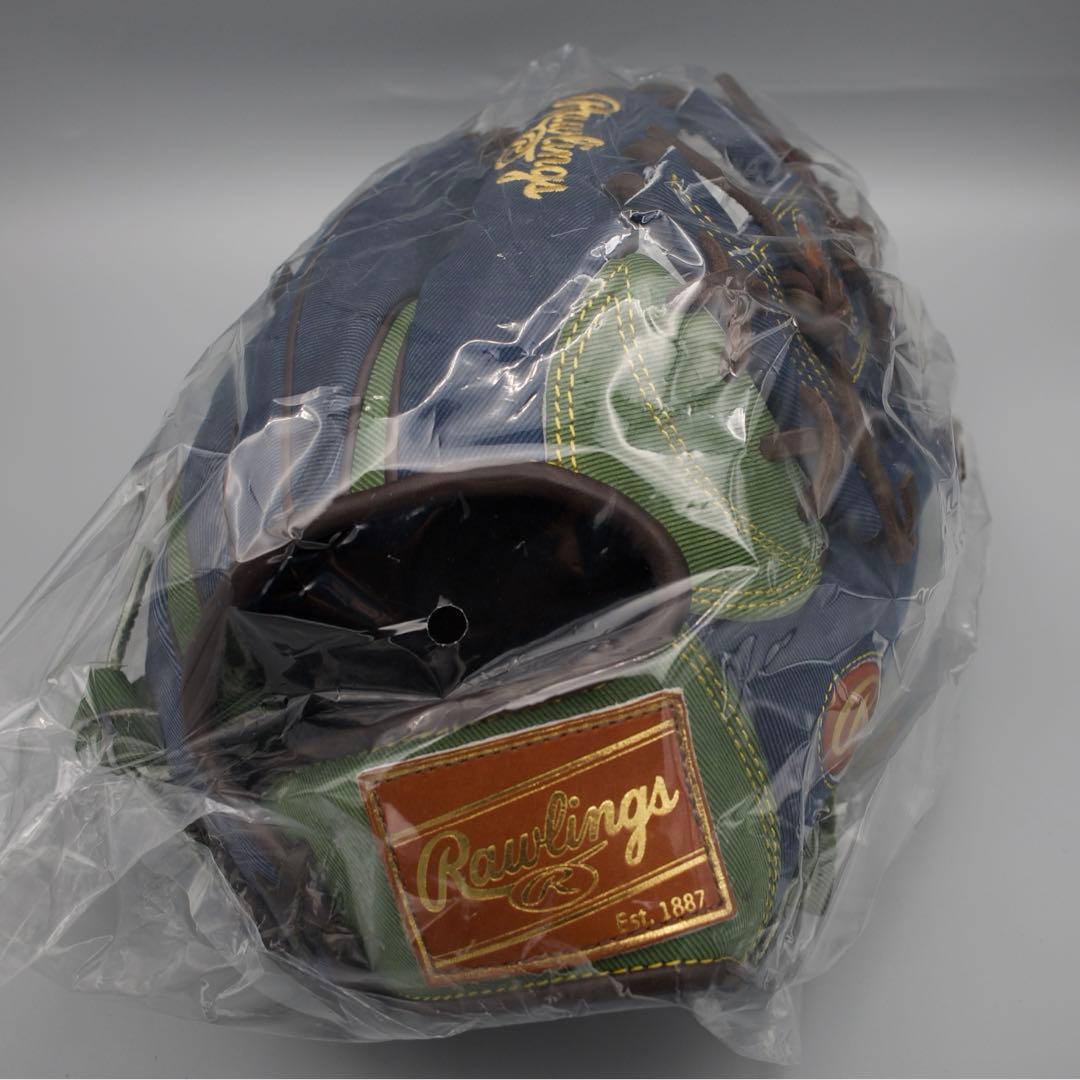 ち*ぼ様 『未使用品』表面をデニム風に加工したRawlings 限定軟式グラブ