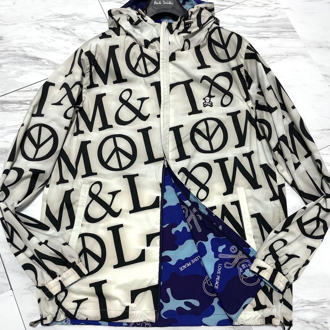 極美品 XL相当⭐️マークアンドロナ リバーシブル ナイロンジャケット 総柄