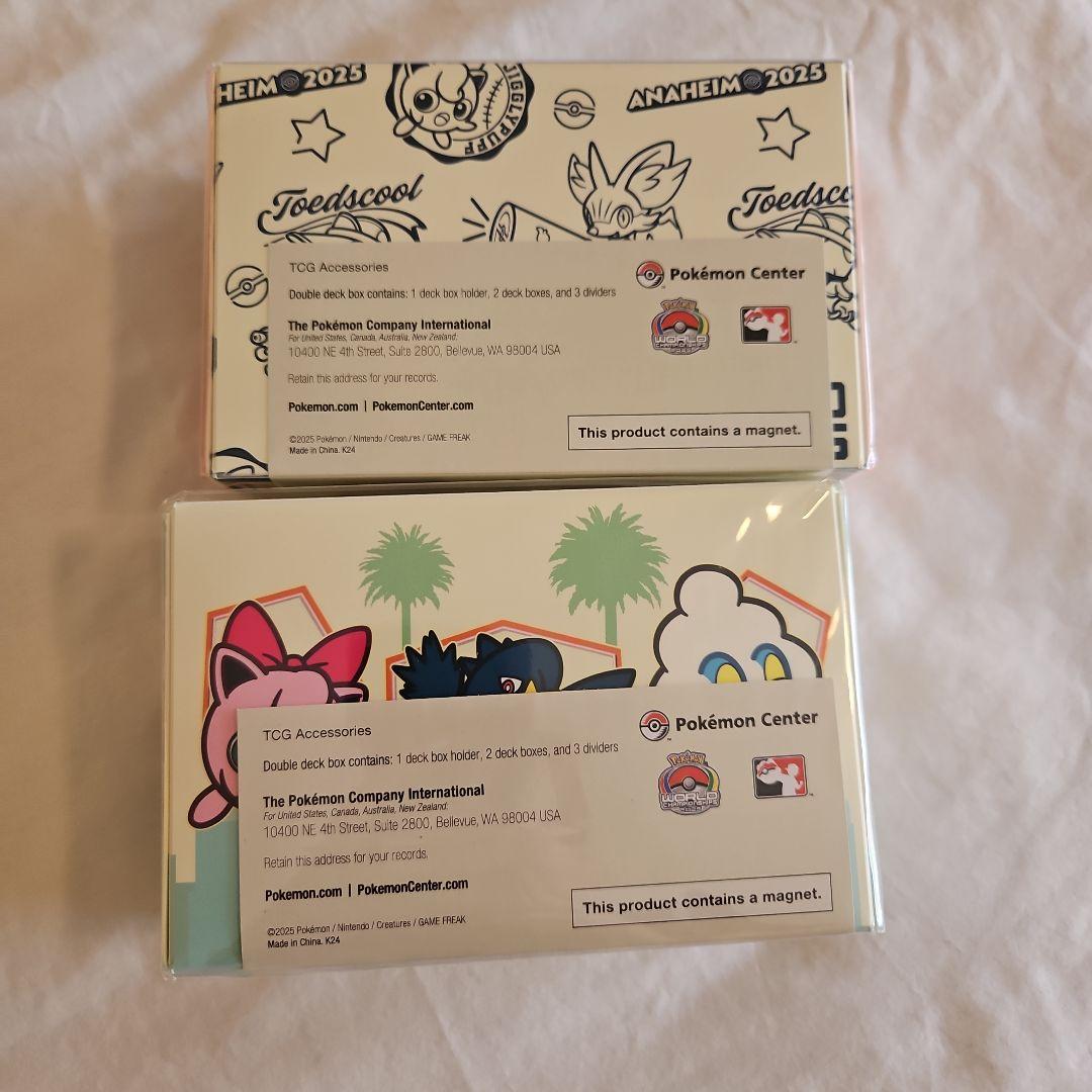 WCS 2025 ポケモン アナハイム ダブルデッキボックス セット ピカチュウ