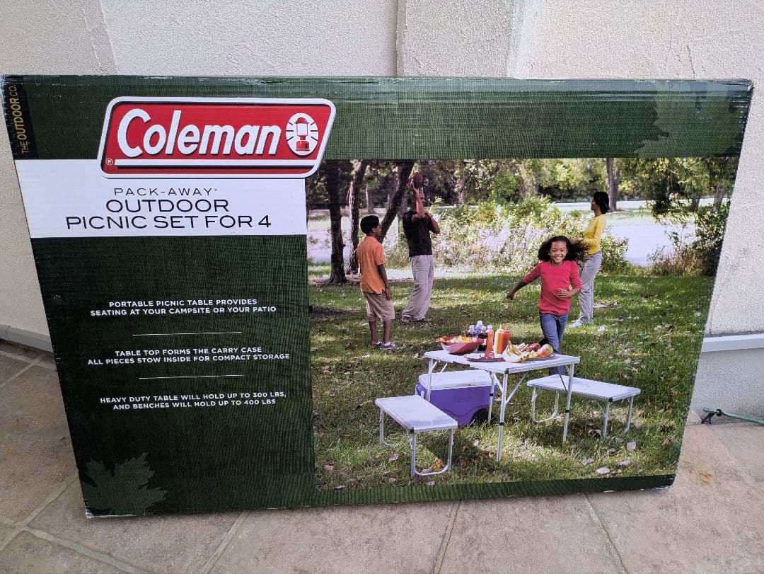 【レア！】コールマン　ピクニックテーブルセット（４人用）