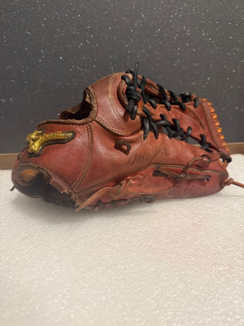 ★波賀★ ミズノ最高級 ミズノプロ 硬式外野手 小指2本 HAGA JAPAN