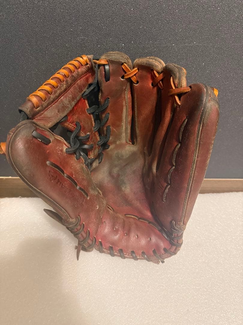 ★波賀★ ミズノ最高級 ミズノプロ 硬式外野手 小指2本 HAGA JAPAN