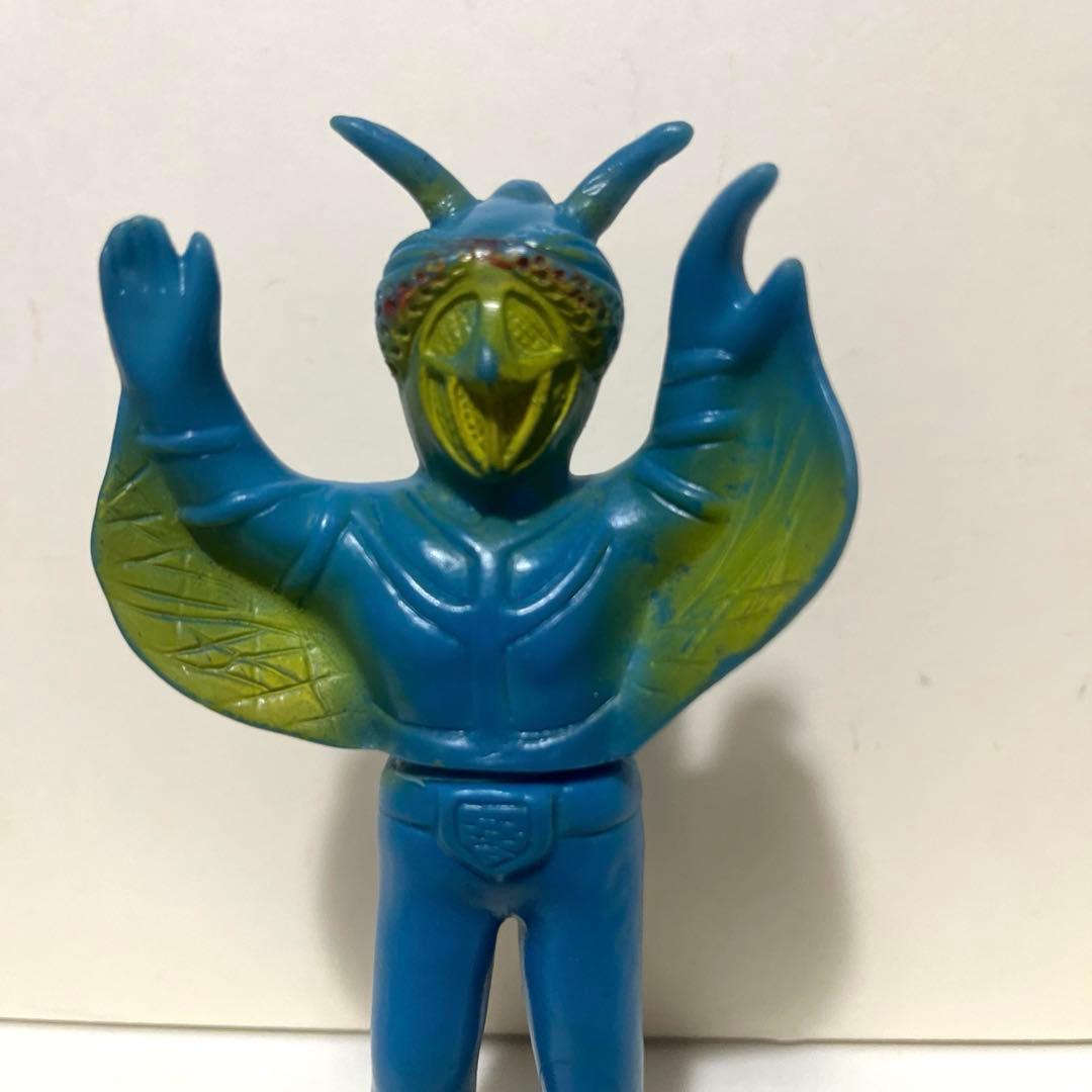 無版権 カマキリ男 珍色 ソフビ フィギュア 怪人 当時物 旧バンダイ