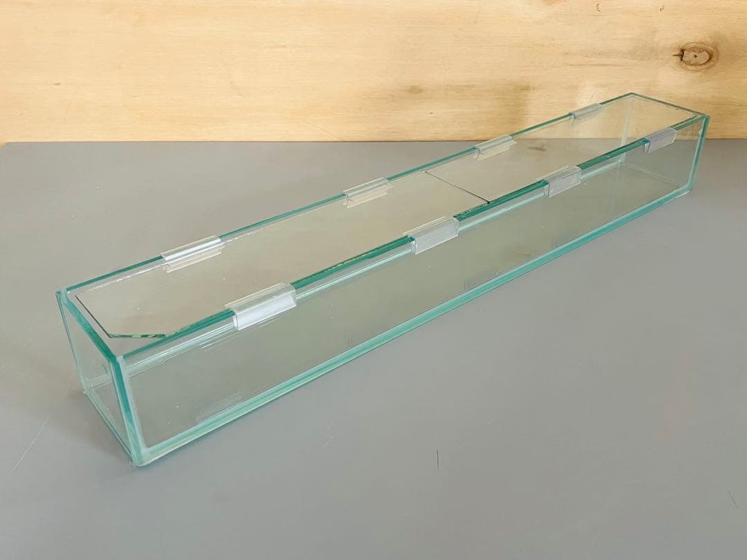 一台限り　特注カウンターガラス水槽600×100×100㎜未使用品