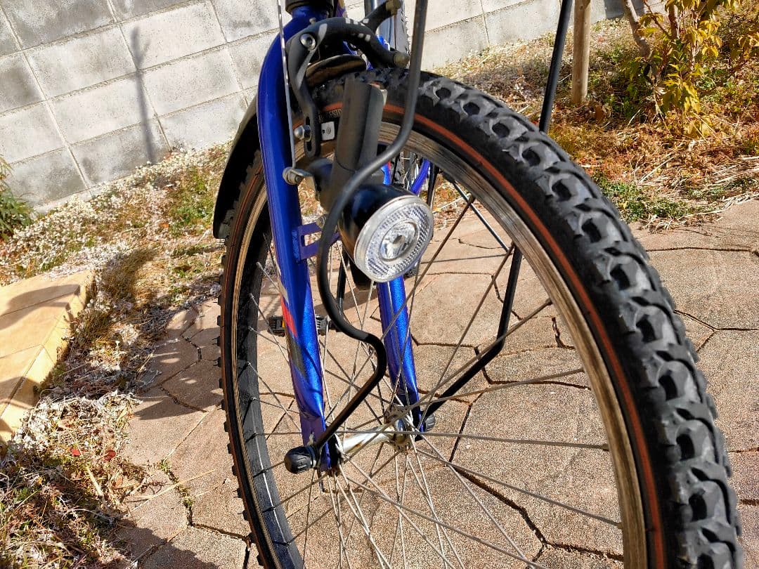 BRIDGESTONE24インチ　キッズサイクル青　直接受け渡し