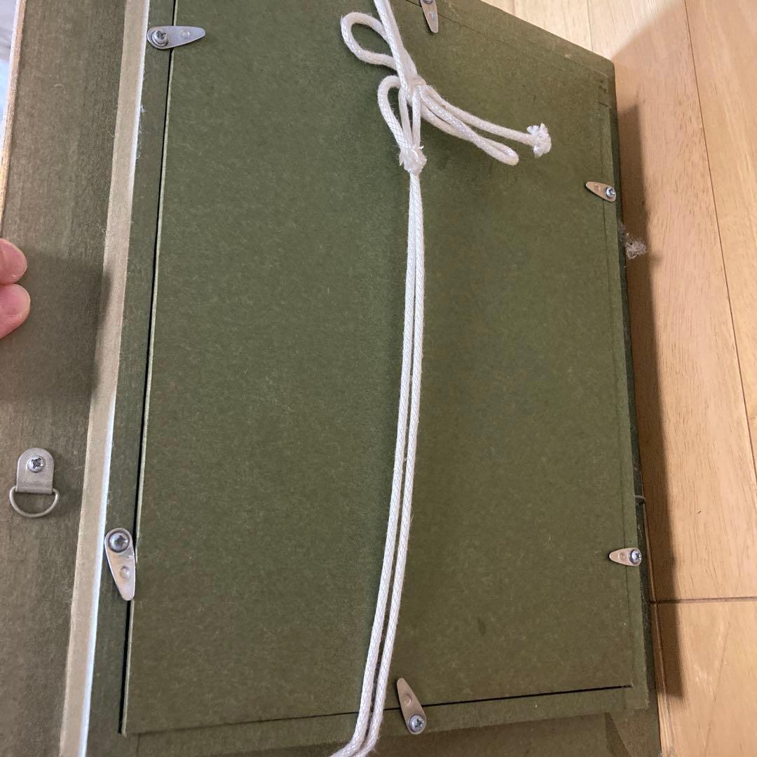 油絵　ガク付き　風景画　アンティーク