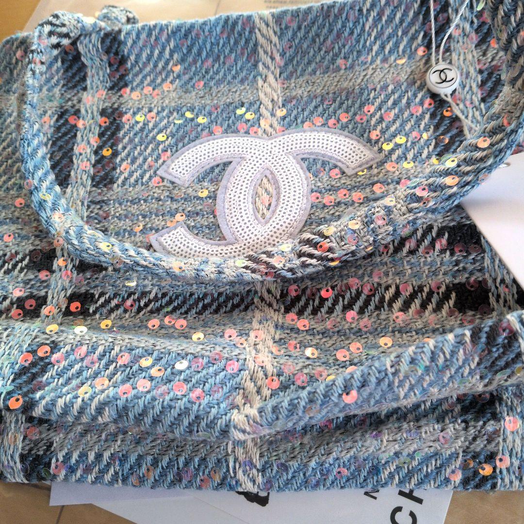 H*i様 CHANEL ツイード チェック トートバッグ