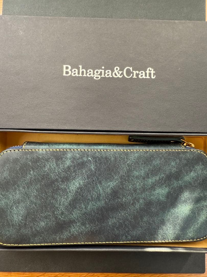 Bahagia＆Craftラウンドジップペンケース プエブロブルー【バハギア】