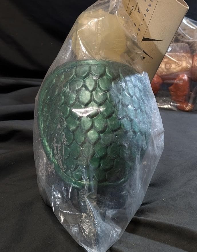 昭和ガメラ透明頭・ジャイガー（マーミット）ビニールパラダイス未開封２体セット