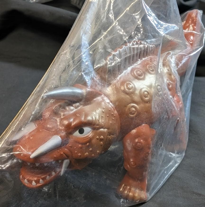 昭和ガメラ透明頭・ジャイガー（マーミット）ビニールパラダイス未開封２体セット