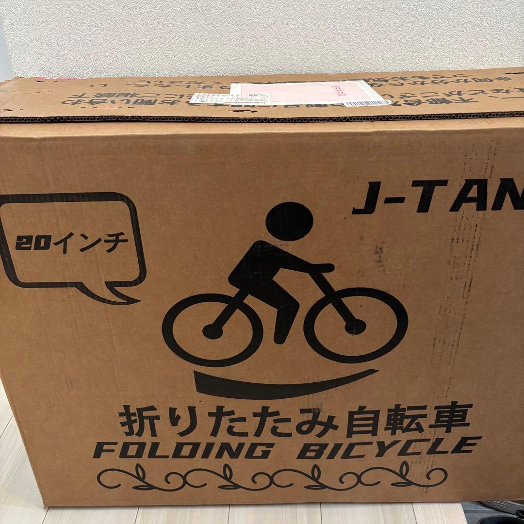 1品限り❤️J-TANXJ折りたたみ自転車 20インチ 高炭素鋼フレーム ライト付