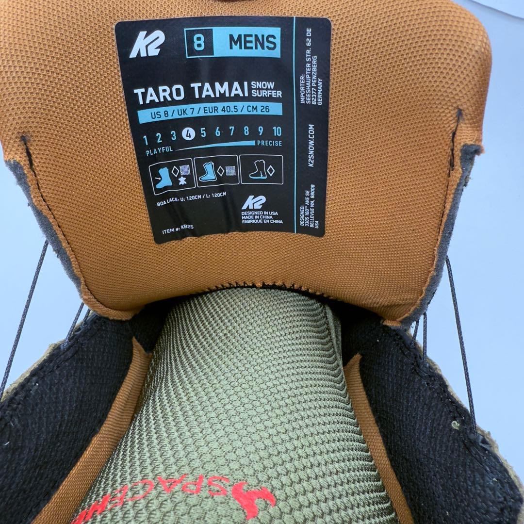 【新品】K2 TARO TAMAI SURFER LS 25-26モデル