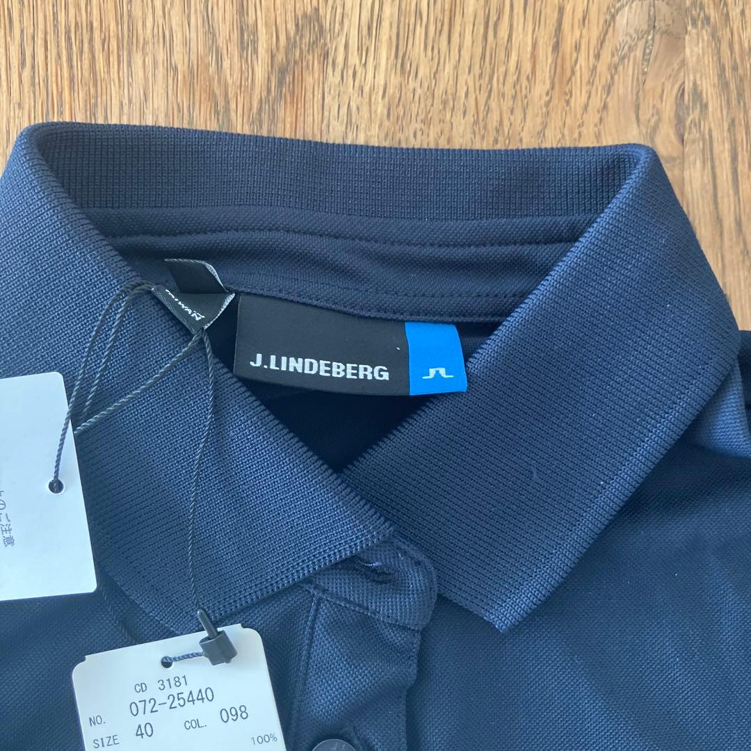 J.Lindeberg TXジャージ ポロシャツ サイズ40 ネイビー/ホワイト