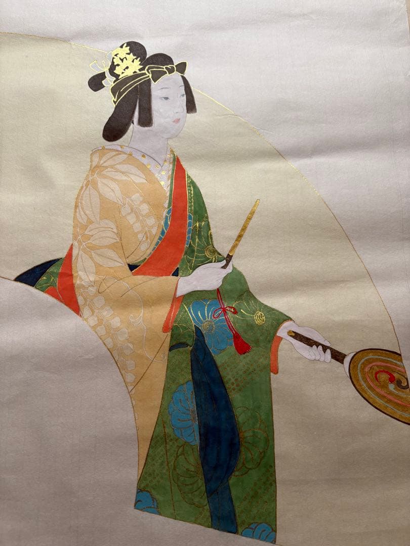 美人画　肉筆画　紙本　日本画　美術品　絵画