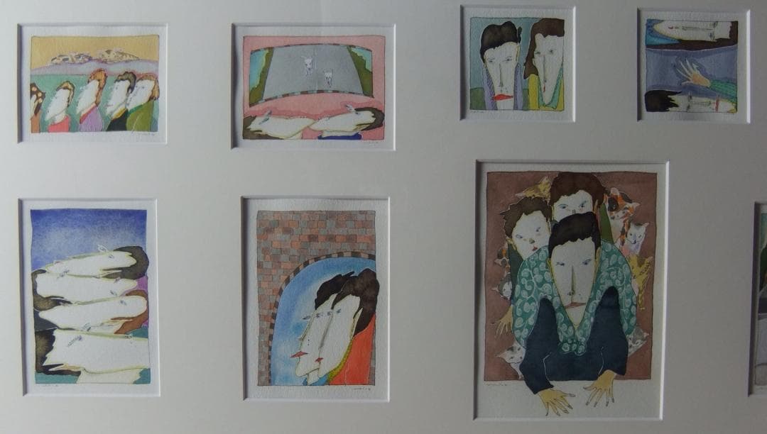 美術館収蔵にお勧め!テンペラ技法の第一人者　安達博文名誉教授の水彩「日記’９８」