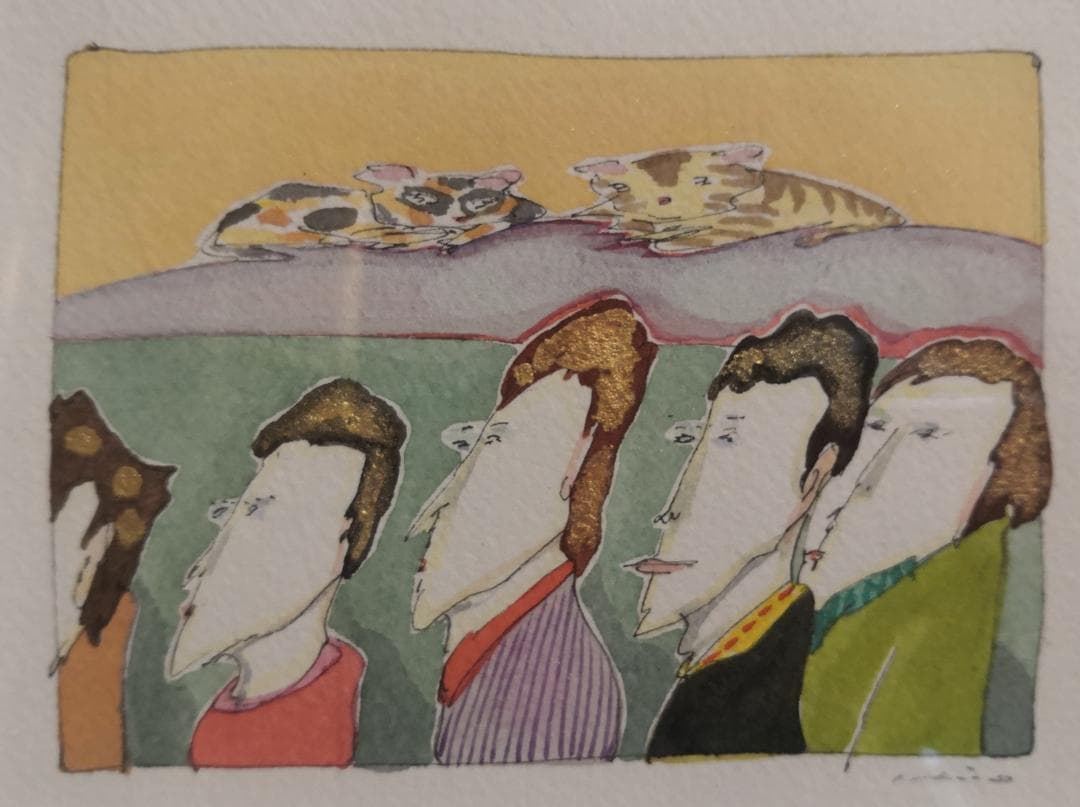 美術館収蔵にお勧め!テンペラ技法の第一人者　安達博文名誉教授の水彩「日記’９８」