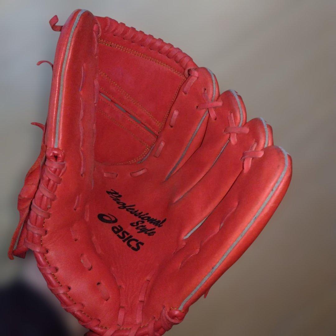 極美品即戦力‼️asics 大谷翔平モデル 野球軟式用グローブ 一般用 オレンジ