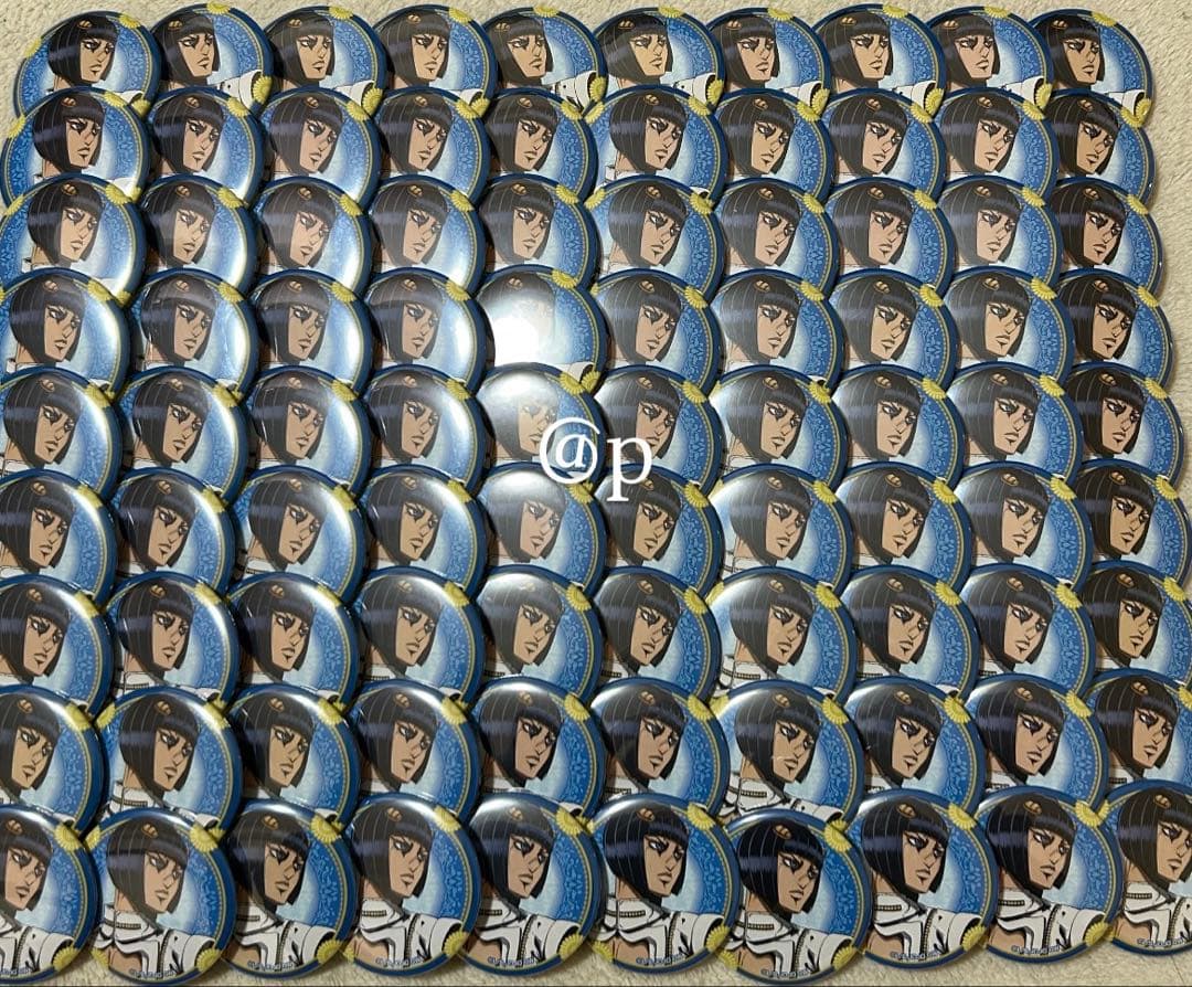 ジョジョの奇妙な冒険　黄金の風　AGF 缶バッジ　ブローノ　ブチャラティ