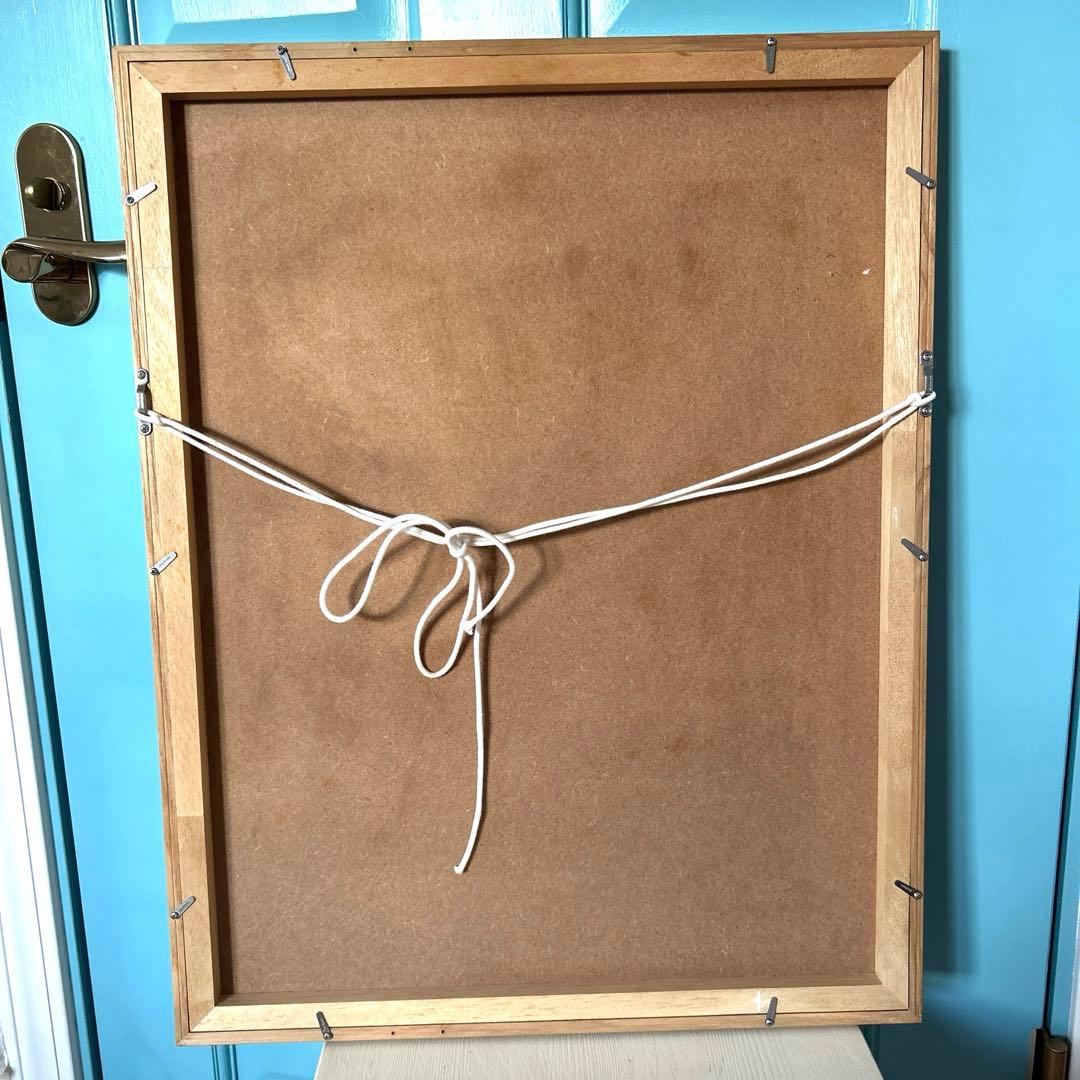 マツモトヨーコ　ドローイング　絵画　「微妙な関係」　ポピーと季節の花ばな