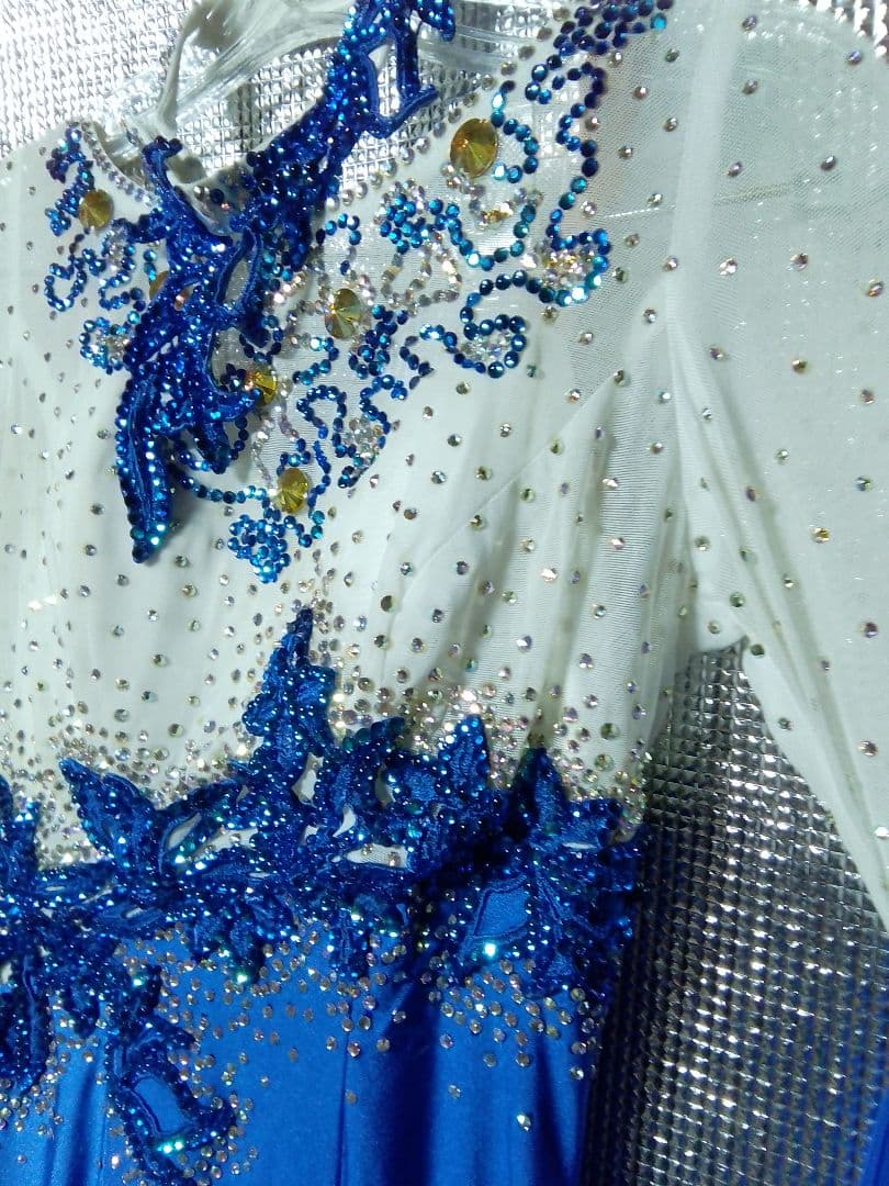 社交ダンス用ドレス 白樺ドレス Mサイズ 衣裳バック有り