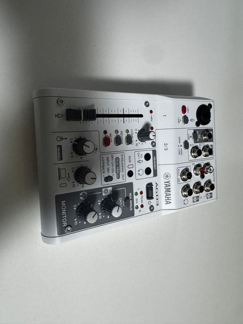 YAMAHAライブストリーミングミキサー ホワイト AG03MK2 動作確認済み