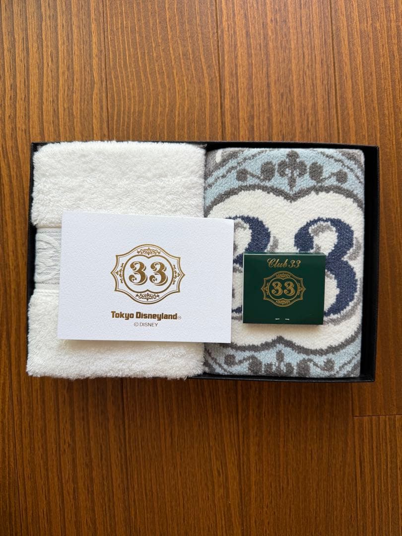 【非売品】東京ディズニーランド Club33 限定 タオル2点セット 未使用