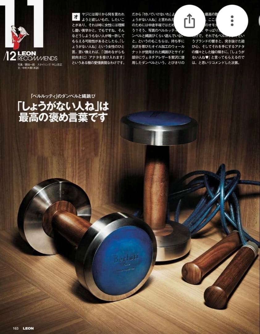 超希少　ベルルッティ　ダンベル